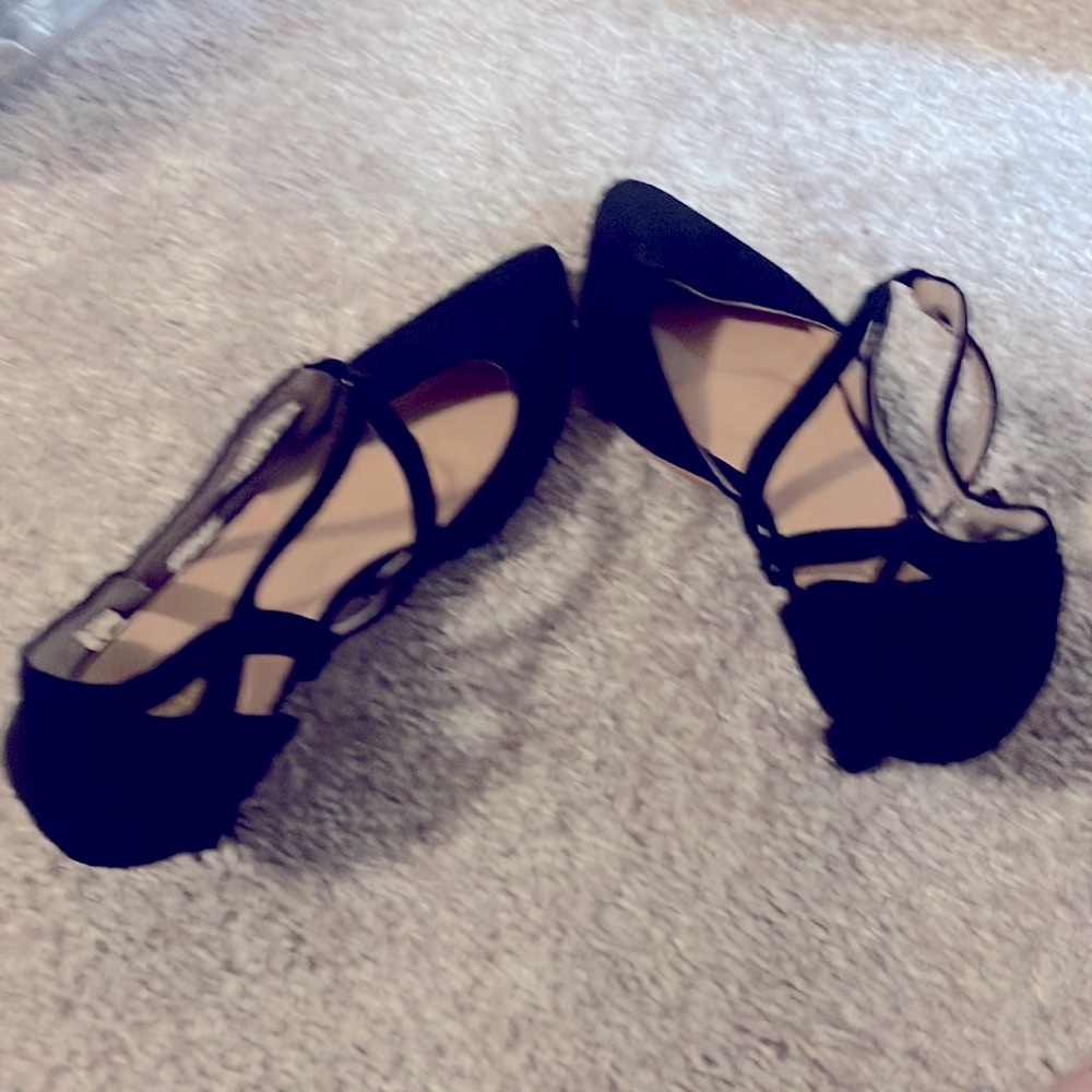 Shein faux suede kitten heels black size 7 - Picture 9 of 9